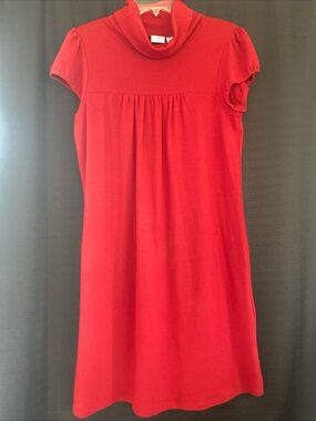 Vintage Y2K Piper & Blue Red Short Sleeve Mini Dress with Cowl Neck